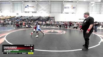 83 lbs Cons. Round 3 - Mason Emerich, BH-BL Youth Wrestling vs Nehemiah Carter, Unattached