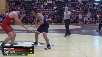 197 lbs Cons. Round 3 - Ruben Silvas, Millikin vs Zach Eaton, Unattached