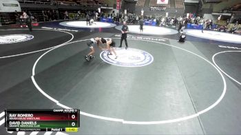 132 lbs Champ. Round 3 - David Daniels, Granite Wrestling Club vs Ray Romero, Rough House Wrestling