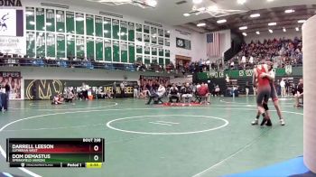 126 lbs Cons. Round 3 - Darrell Leeson, Lutheran West vs Dom Demastus, Springfield (Akron)