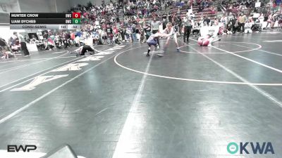 76 lbs Consolation - Hunter Crow, Berryhill Wrestling Club vs Liam Dyches, Bartlesville Wrestling Club