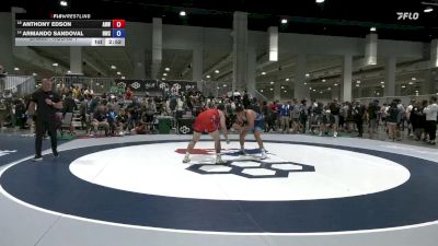 97 lbs Champ. Round 1 - Anthony Edson, All Navy Wrestling vs Armando Sandoval, NWS
