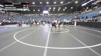 285 lbs Semifinal - Beau Young, Valley Center vs Benjamin Traw, Overland Park - Blue Valley Southwest HS
