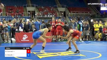 106 lbs Rnd Of 32 - Brooklyn Conrad, Minnesota vs Genesis Cejudo, Arizona