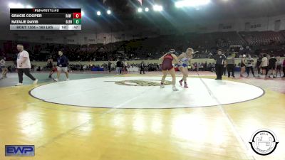 160 lbs Consi Of 4 - Gracie Cooper, Raw Wrestling Club vs Natalie Davis, Glenpool JH