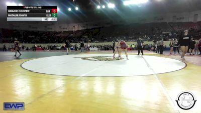 160 lbs Consi Of 4 - Gracie Cooper, Raw Wrestling Club vs Natalie Davis, Glenpool JH