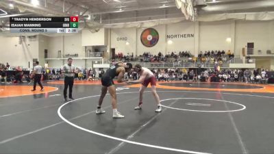 197 lbs Cons. Round 5 - Tradyn Henderson, Southern Virginia vs Isaiah Manning, Greensboro