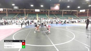 116 lbs Quarterfinal - Xavier Gutierrez, War Dog vs Nickolas Valencia, Juggernaut Wrestling Club