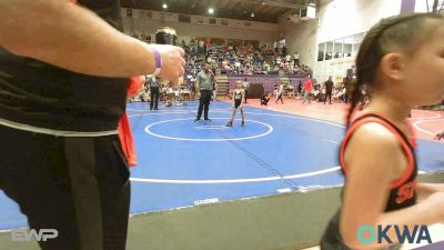 47 lbs Rr Rnd 1 - Lynnlee Johnston, Mannford Pirate Youth Wrestling vs Rayden Reyes, Sperry Wrestling Club