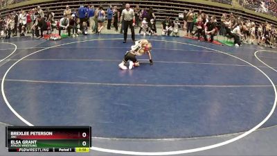 50 lbs Cons. Semi - Elsa Grant, Athlos Wrestling vs Brexlee Peterson, JWC