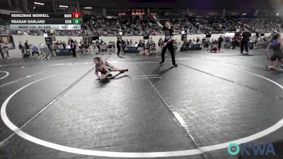 51 lbs 7th Place - Renezmae Merrell, Mannford Pirate Youth Wrestling vs Reagan Garland, Berryhill Wrestling Club