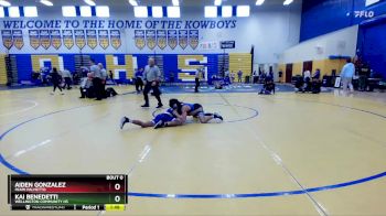 132 Blue 3rd Place Match - Aiden Gonzalez, Miami Palmetto vs Kai Benedetti, Wellington Community Hs