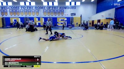 132 Blue 3rd Place Match - Aiden Gonzalez, Miami Palmetto vs Kai Benedetti, Wellington Community Hs