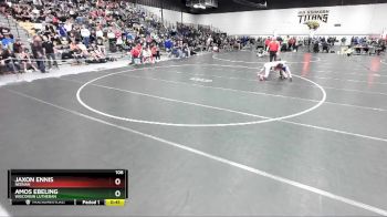106 lbs Cons. Round 4 - Jaxon Ennis, Neenah vs Amos Ebeling, Wisconsin Lutheran