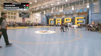 165 lbs Champ. Round 1 - Justin Ryland, Delaware Military Academy vs Fritzsen Brunache, Caesar Rodney H S