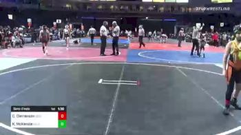 90 lbs Semifinal - Chase Clemenson, Bison WC vs Kezra McKenzie, Gold Rush