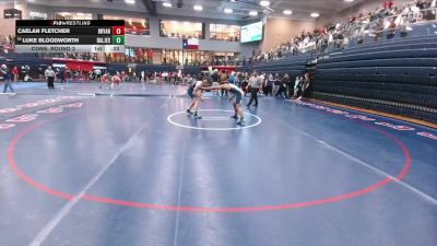 190 lbs Cons. Round 3 - Luke Bloodworth, Dallas Jesuit College Prep School vs Caelan Fletcher, Bryan