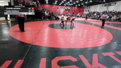 126 lbs 5th Place Match - Cooper Jackson, TUTTLE (OK) vs Gavin Pardilla, Wilmette (LOYOLA)