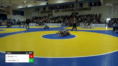 135 lbs Consi Of 32 #2 - Jaylen Burge, Ponderosa (CO) vs Josiah Gonzales, Fort Lupton (CO)