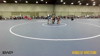 100 lbs 3rd Place - McKenzie Huling, Aztec Lady Warriors vs Noah Kate Kovach, Sisters On The Mat