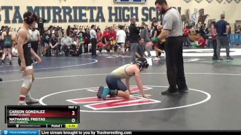 120 lbs 3rd Place Match - Nathaniel Freitas, Vista Murrieta vs Carson Gonzalez, Murrieta Valley