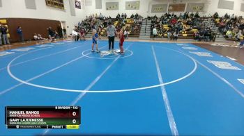 132 lbs Round 3 - Manuel Ramos, Riverton Middle School vs Gary Lajuenesse, Shoshoni Junior High School
