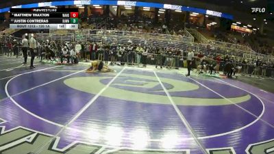 120 1A Cons. Round 3 - Justin Contreras, Suwannee vs Matthew Thaxton, Wakulla Hs