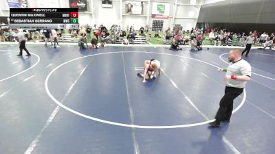 Junior Boys - 126 lbs Cons. Round 4 - Sebastian Serrano, Mustang Wrestling Club vs Quentin Maxwell, Montana