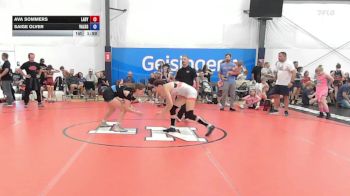 56 lbs Rr Rnd 6 - Ava Sommers, Lady Warriors United - W vs Saige Olver, Valkyrie Girls WC - W