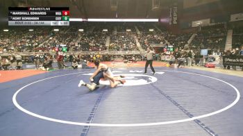 3A-144 lbs Quarterfinal - Kort Sorensen, Cody vs Marshall Edwards, Wheatland