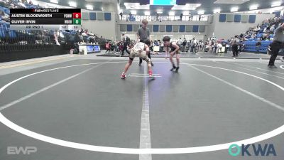 85 lbs Rr Rnd 1 - Austin Bloodworth, Ponca City Wildcat Wrestling vs Oliver Irvin, Woodward Youth Wrestling