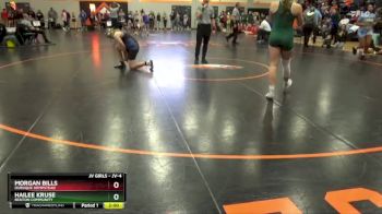 JV-4 lbs Round 3 - Morgan Bills, Dubuque Hempstead vs Hailee Kruse, Benton Community