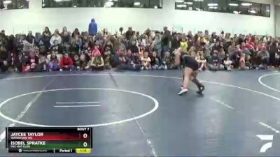 110 lbs Champ. Round 1 - Jaycee Taylor, Waterford WC vs Isobel Spratke, FHC Mat Club