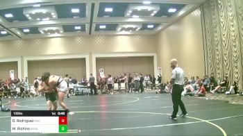 132 lbs Consi Of 16 #1 - Daimen Rodriguez, Mad Dog Wrestling vs Max Richins, Wasatch WC