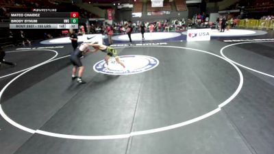 155 lbs Cons. Quarters - Mateo Chaidez vs Brody Bynum, Hughson Wrestling Club