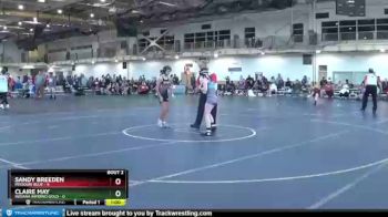 90 lbs Round 1 (4 Team) - Sandy Breeden, Missouri Blue vs Claire May, Indiana INFERNO GOLD