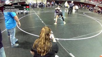 89 lbs Cons. Semi - Baylor Waltemath, 308 Wrestling Academy vs Aliyah Lopez, Warrior Wrestling Academy