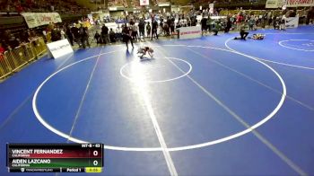 63 lbs Quarterfinal - Vincent Fernandez, California vs Aiden Lazcano, California