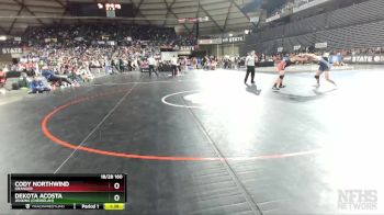 1B/2B 160 Semifinal - Cody Northwind, Granger vs Dekota Acosta, Jenkins (Chewelah)