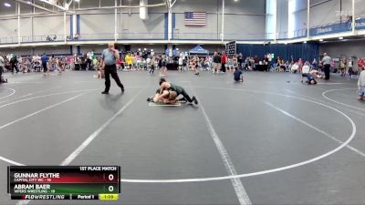 80 lbs Finals (2 Team) - Abram Baer, Vipers Wrestling vs Gunnar Flythe, Capital City WC