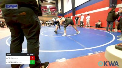 195 lbs Final - Aaden Taylor, Broken Bow Youth Wrestling vs JORDAN MCKINNEY, Team Tulsa Wrestling Club