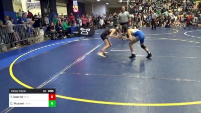 78 lbs Consy Pigtail - Travis Secrist, Peters Township vs Cole Musser, Canon-McMillan