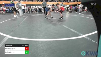 85 lbs Consi Of 4 - Michael Franklin, Carl Albert vs Colin Clark, Newcastle Youth Wrestling