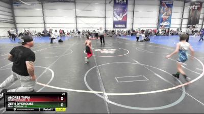 60 lbs Rd# 9- 2:15pm Saturday Final Pool - Zeth Dykhouse, Team Michigan vs Andres Tapia, SouthWest Elite