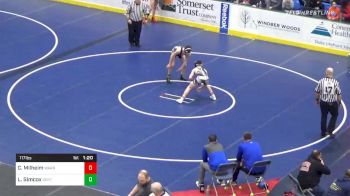 117 lbs Semifinal - Cameron Milheim, Warrior Run vs Luke Simcox, Central Mountain