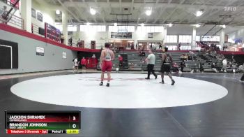 197 lbs Quarterfinal - Brandon Johnson, West Liberty vs Jackson Shramek, Cumberlands