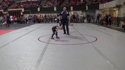 43 lbs Champ. Round 1 - Cain Ray, Pioneer Wrestling Club vs Vincent Schwartzer, Butte Wrestling Club