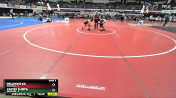 113 lbs Champ Round 1 (16 Team) - Carter Martin, Westfield vs Willmont Kai, Whitehall