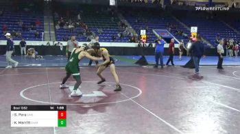 145 lbs Semifinal - Saul Pera, Simsbury vs Kyle Merritt, Chariho