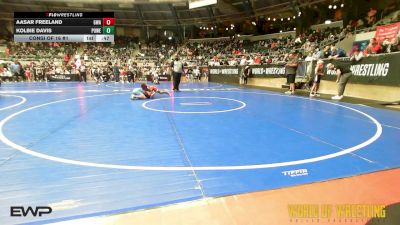 85 lbs Consi Of 16 #1 - Aasar Freeland, The Glasgow Wrestling Academy vs Kolbie Davis, Powerhouse Comanche OK